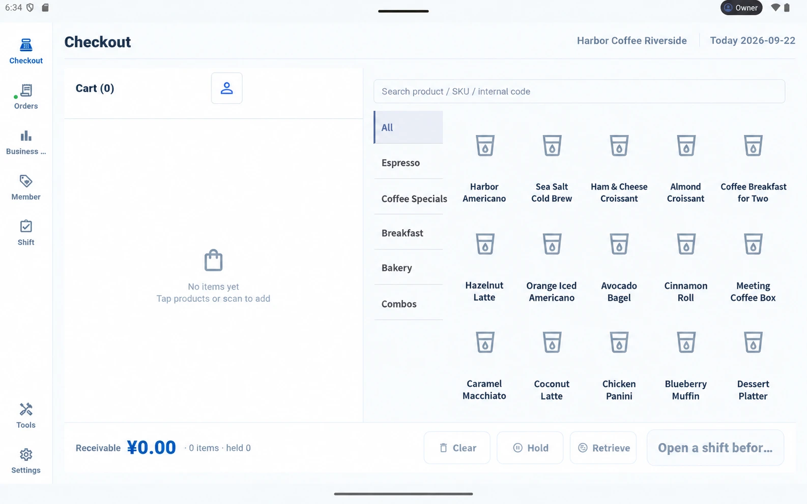 Localized illustration of POS checkout, adapted from the source image